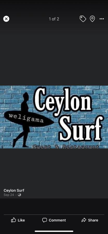 Ceylon Surf Guest And Restaurant Bed & Breakfast Weligama Ngoại thất bức ảnh